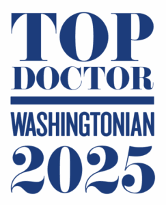 Top Doctor Washingtonian 2025 Award Badge